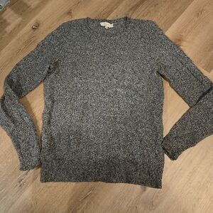 LOFT Women's Charcoal Crewneck Sweater